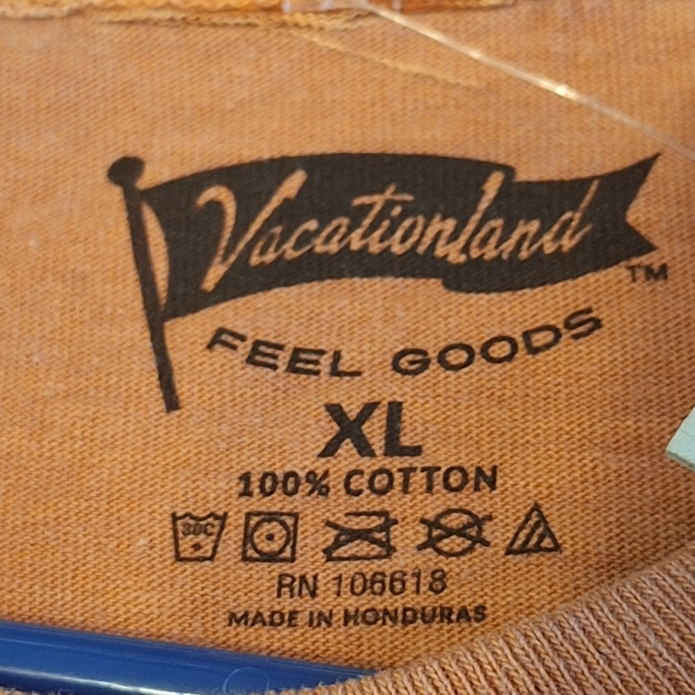 Vacationland Orange Graphic T-Shirt - Picture 6 of 11